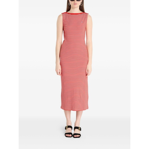 トミー ヒルフィガー レディース 衣裳 トップス Striped maxi dress Red