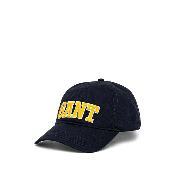 ガント メンズ 鳥打ち帽 付属物 Embroidered cap Blue