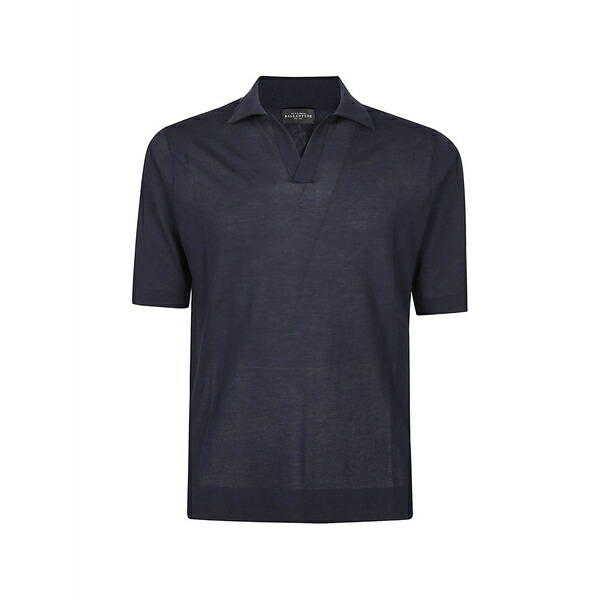 バランタイン メンズ ティーシャツ トップス V-neck t-shirt Blue
