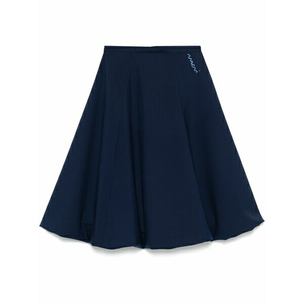 マルニ レディース スコート ボトムス Wool MIDI skirt Blue