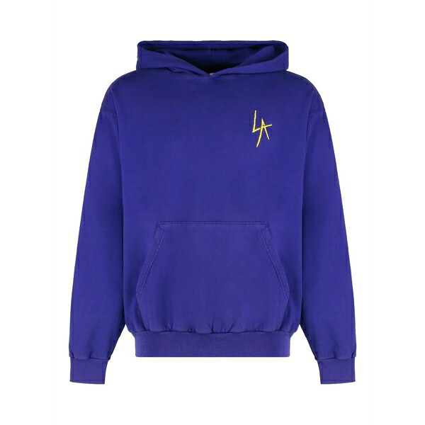 ローカルオーソリティ メンズ パーカー・スウェットシャツ アウター La slash hoodie Purple