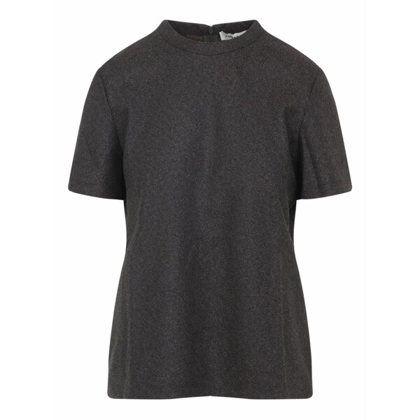 カルヴェン レディース ティーシャツ トップス High-neck short-sleeve t-shirt Grey