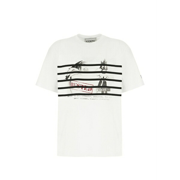 アイスバーグレタス メンズ ティーシャツ トップス Cotton t-shirt White