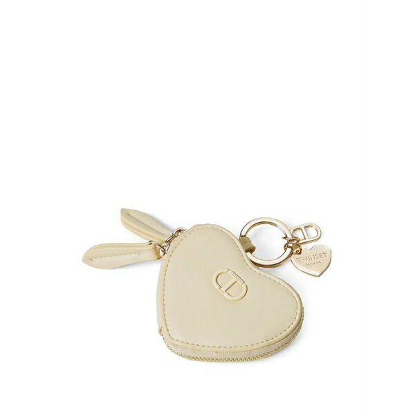 ツイン仕掛ける レディース 紙入れ 付属品 Logo-plaque wallet  Neutrals