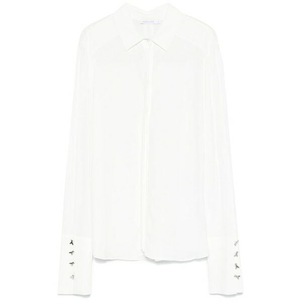 パトリツィア ペペ レディース プルオーバー トップス Crepe shirt White