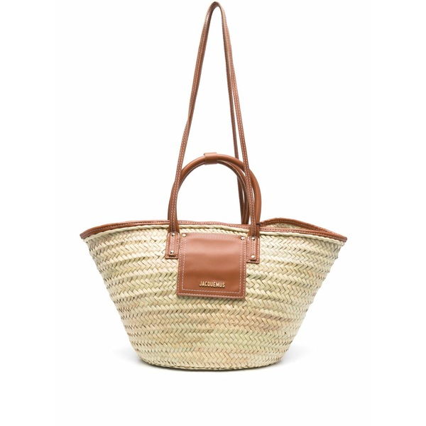 ジャクエムス レディース トートバッグ 御徒面子 Le panier soli basket bag Neutrals