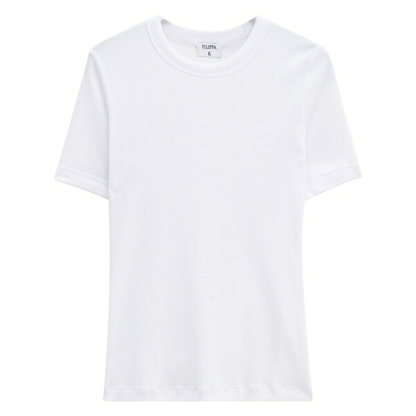 フィリッパコー レディース プルオーバー トップス Soft rib t-shirt White