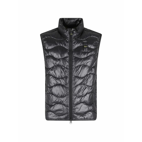 ブラウアー メンズ 上衣＆上衣 アウター Logo-patch gilet Black