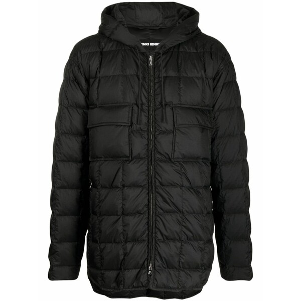 イエンキ・イエンキ メンズ 上衣＆上衣 アウター Padded hooded jacket  Black