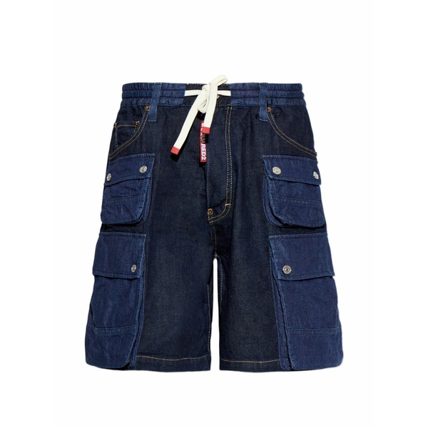 ディースクエアード メンズ 心地よいズボン下 ボトムス Dark weight wash shorts Blue
