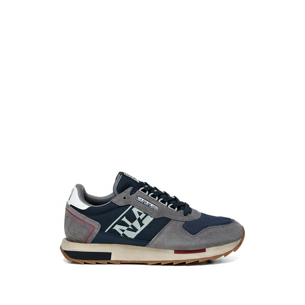 ナパピリ メンズ スニーカー シューズ Virtus nys logo-print panelled sneakers Grey