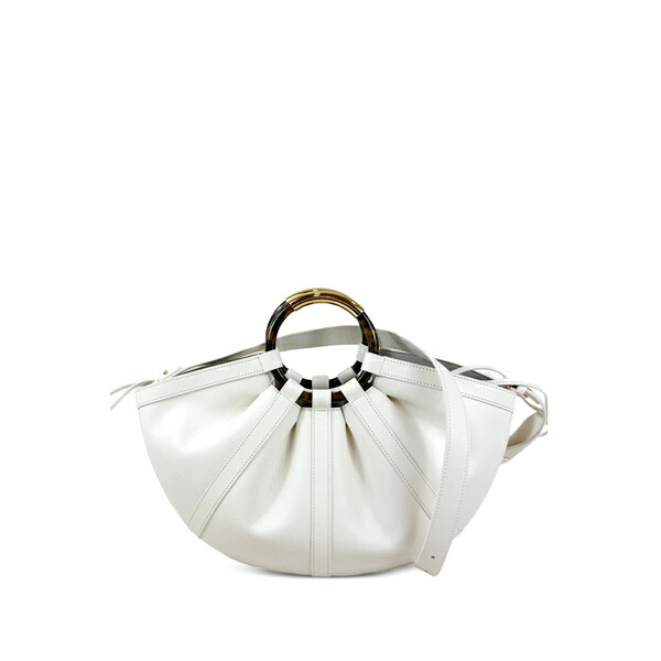 コチネレ レディース トートバッグ 御徒面子 Leather tote bag White