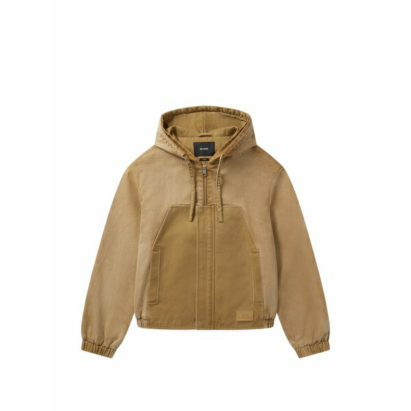 アクセルアリガト メンズ 上衣＆上衣 アウター Pitch cotton hooded jacket Brown