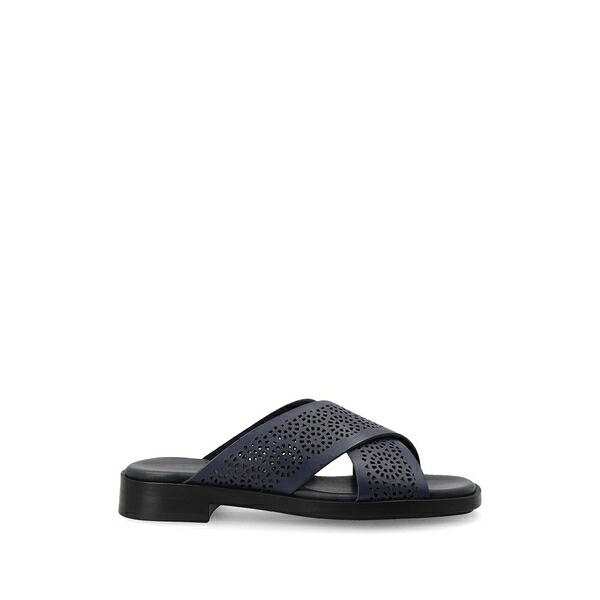 亭主持ち レディース サンダル シューズ Perforated crossover sandals Blue