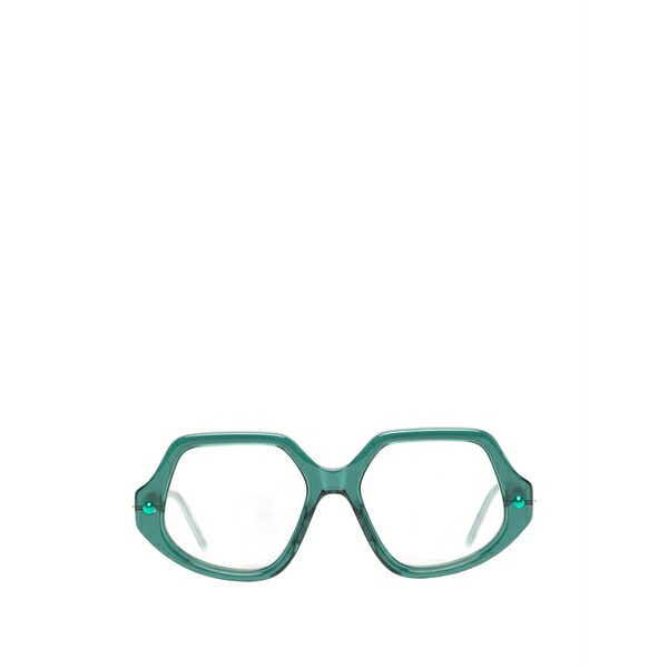 クボラウム メンズ サングラス・アイウェア 佩び物 Geometric-frame sunglasses Green