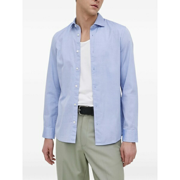 マルコポーロ メンズ プルオーバー トップス Logo shirt Blue