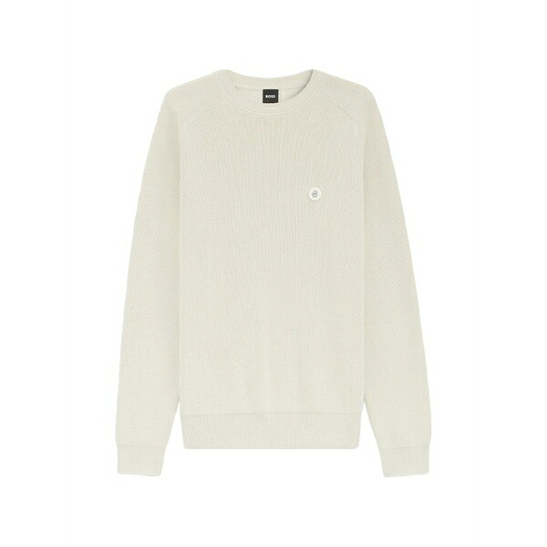 主任者 メンズ 編み物\u0026プルオーバー アウター Ribbed round-neck sweater Neutrals