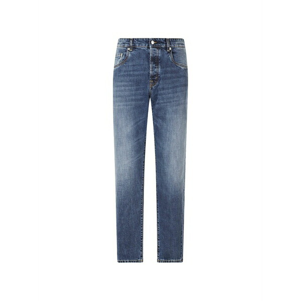 デパートメントファイブ メンズ ジーンズズボン下 ボトムス Faded-effect straight-leg jeans Blue