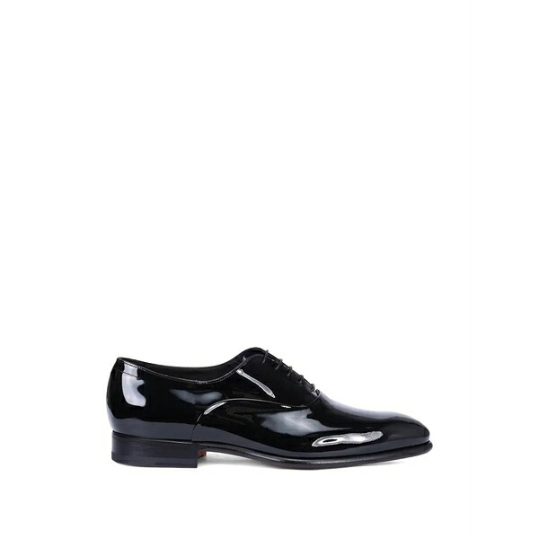 サントーニ メンズ 御召しものシューズ シューズ Almond-toe oxford shoes Black