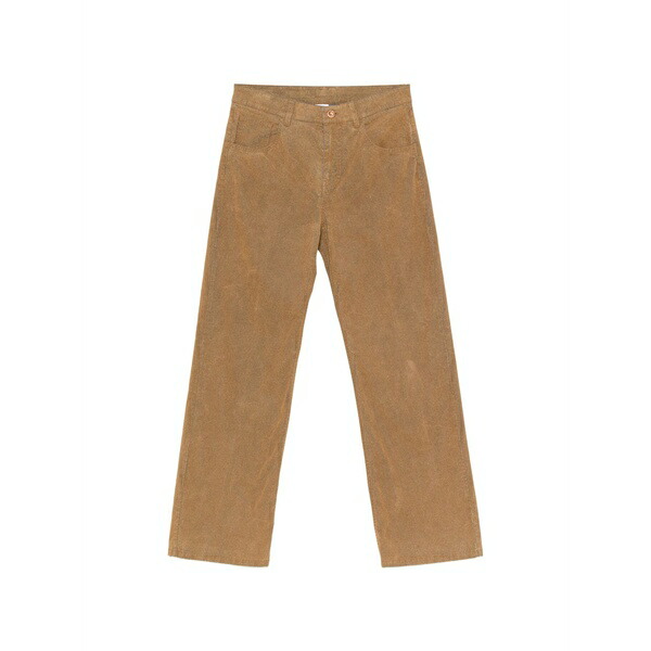 アスペジ レディース 心地好いズボン下 ボトムス Straight-leg trousers Brown