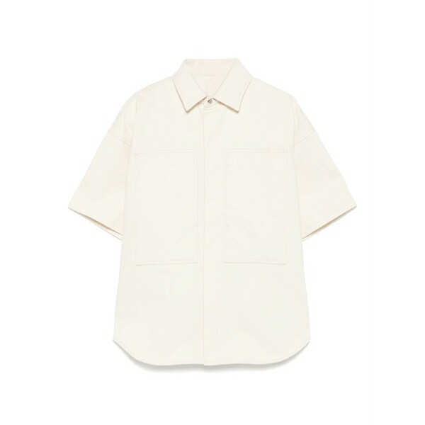 ジル・サンダー レディース プルオーバー トップス Twill-weave shirt Neutrals