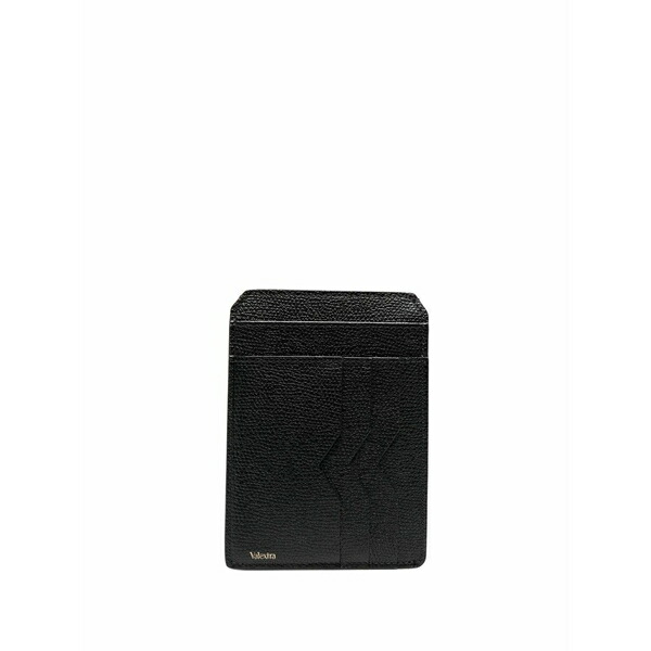 ヴァレクストラ レディース 金入れ 付属物 Logo-print leather cardholder  Black