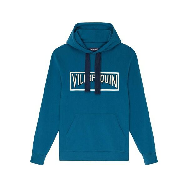 ヴィルブレクイン メンズ パーカー・スウェットシャツ アウター Embroidered hoodie Blue