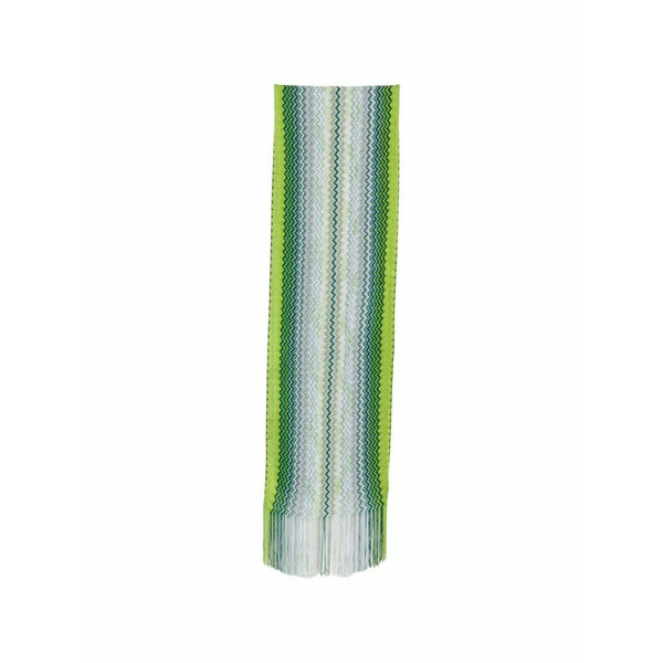 ミッソーニ レディース えり巻き・袈裟・えり巻き 付属物 Zigzag-knit fringed scarf Green