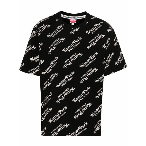 ケンゾー メンズ プルオーバー トップス X verdy logo-print t-shirt Black