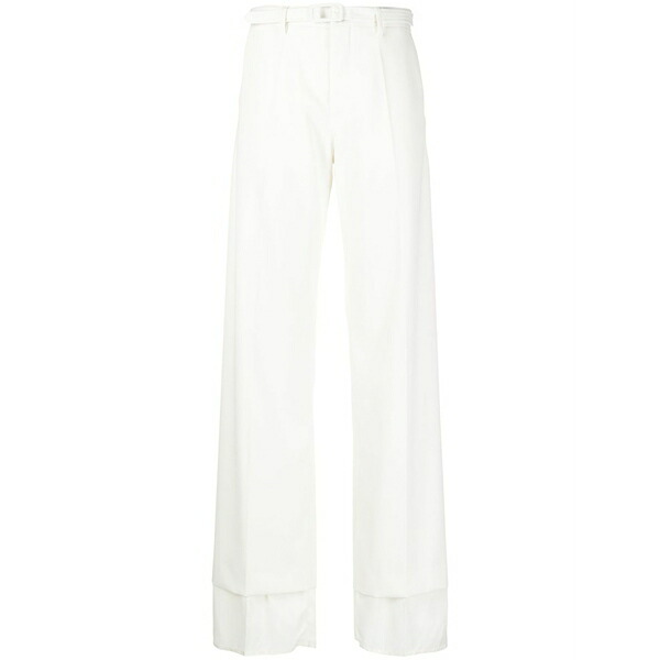 マルタンマルジェラ レディース 心地よいズボン下 ボトムス High-waisted flared trousers White