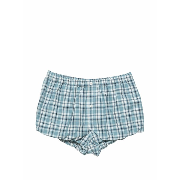 アクネ ストゥディオズ レディース 心地よいズボン下 ボトムス Check-pattern bubble shorts Blue