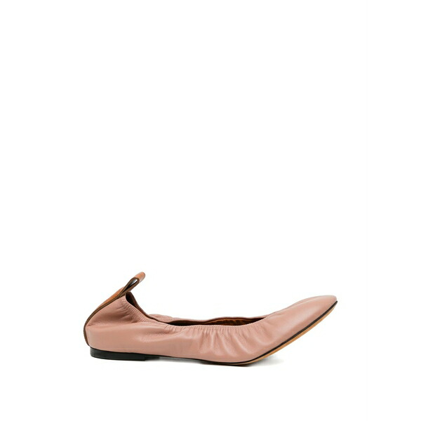 ランバン レディース サンダル シューズ Leather ballerina Pink