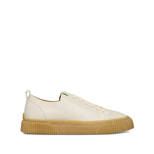 意中の女 レディース スニーカー シューズ Lace-up leather sneakers White