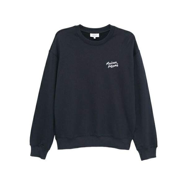 住み家 稲荷 メンズ パーカー・スウェットシャツ アウター Handwriting sweatshirt Blue