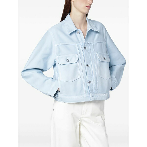 ヴィクトリア ベッカム レディース 上衣＆上衣 アウター Chest pocket trucker jacket Blue
