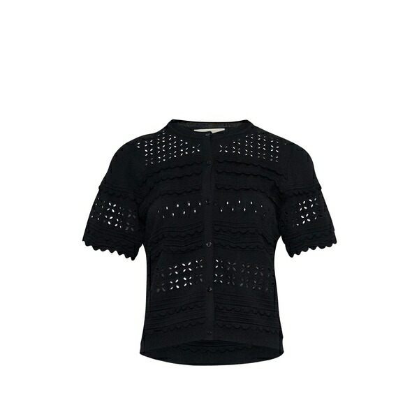 ウラ・ジョンソン レディース ジレー アウター Abriana cardigan Black