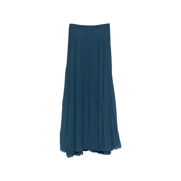 パトリツィア ペペ レディース スカート ボトムス Pleated maxi skirt Blue|asty