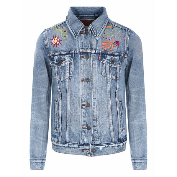 リーヴァイズジーンズ レディース 上衣＆上衣 アウター Cotton denim jacket Blue