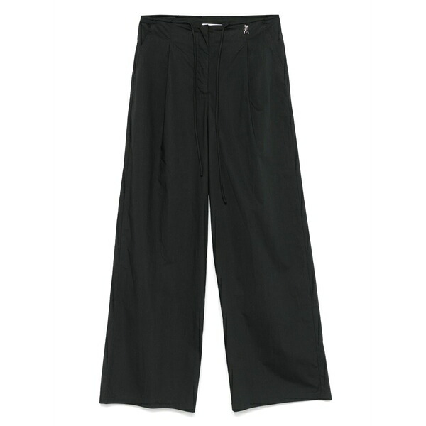 パトリツィア ペペ レディース 心地よいズボン下 ボトムス Cotton palazzo pants Black