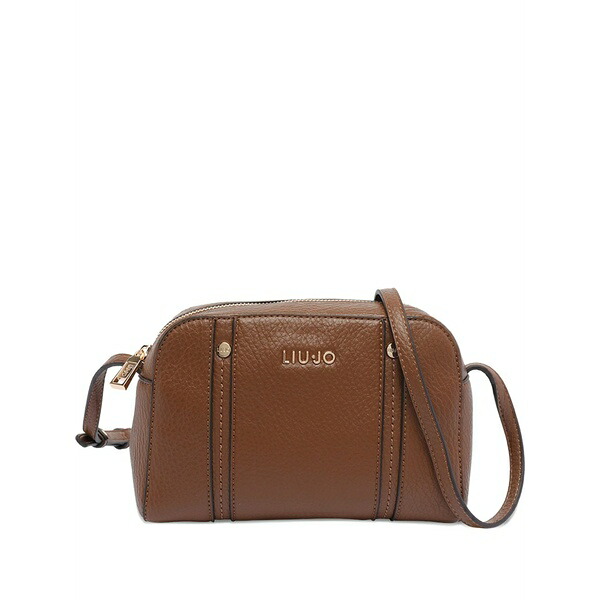 リュージョー レディース ショルダーバッグ 御徒面子 Logo-plaque shoulder bag Brown