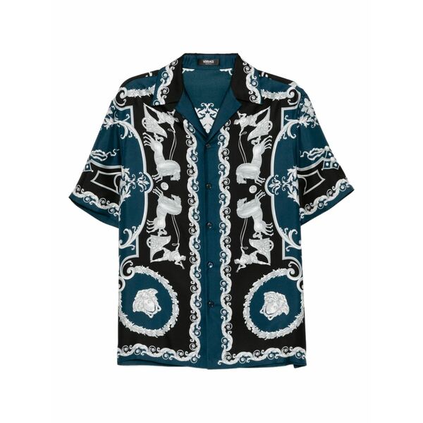ヴェルサーチ メンズ プルオーバー トップス Hall of heroes short-sleeve shirt Blue