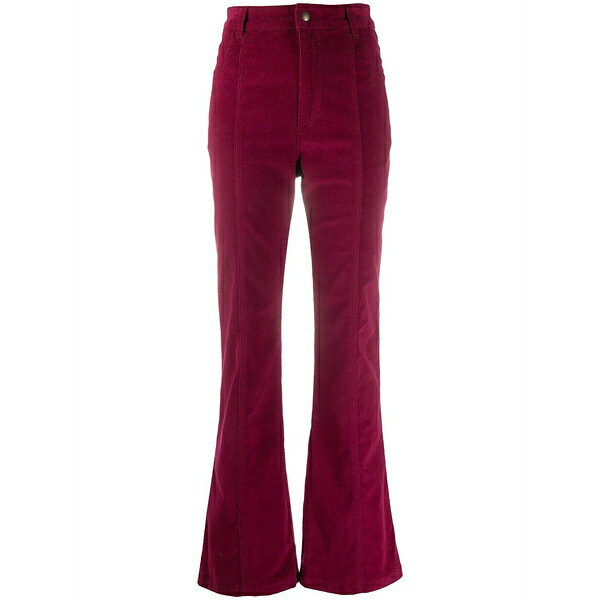 フィロソフィーデロレンゾセラフィーニ レディース 心地よいズボン下 ボトムス High-waisted flared cotton trousers Pink
