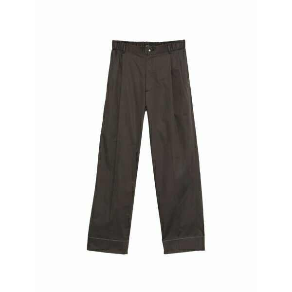 ブリオーニ メンズ 心地よいズボン下 ボトムス Elastic-waistband trousers Brown