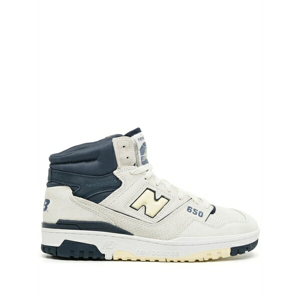 ニュー平衡にする メンズ スニーカー シューズ 650 high-top sneakers White