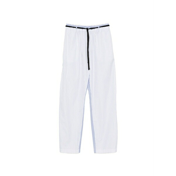 バレナ レディース 心地好いズボン下 ボトムス Serata vertical-stripe drawstring trousers White