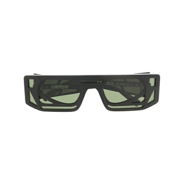 クボラウム メンズ サングラス・アイウェア 佩び物 Oversized square-frame sunglasses Black