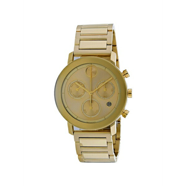 モバド メンズ ウォッチ 佩び物 Bold chronograph 42粍 watch Gold