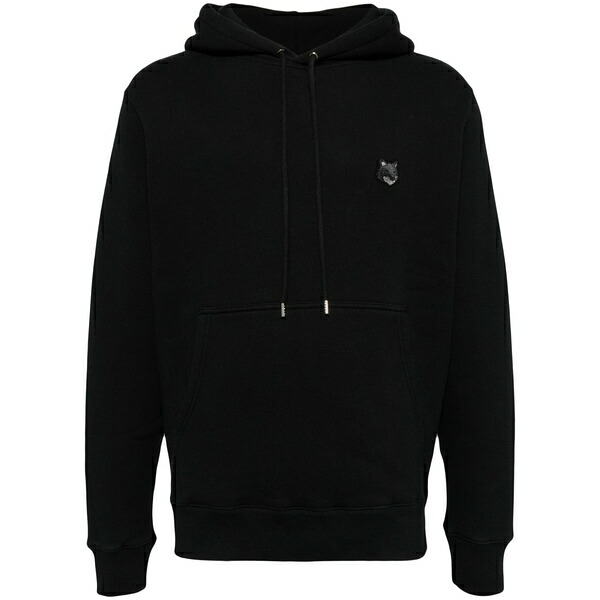 棲み家 狐狸 メンズ パーカー・スウェットシャツ アウター Signature fox motif hoodie Black