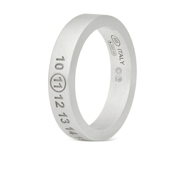 マルタンマルジェラ メンズ 輪っか 付属物 Number reference ring Silver