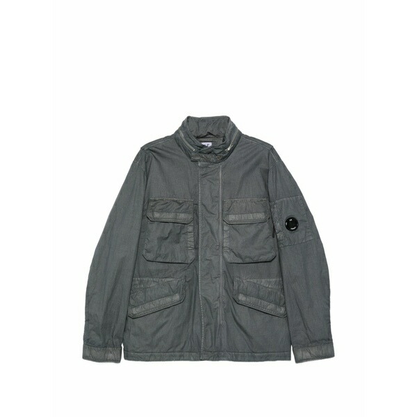 シーピーカンパニー メンズ 上衣＆上衣 アウター 50 fili wax pocket zip jacket Grey